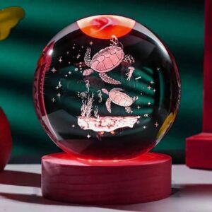 Home Globe cristal tortue